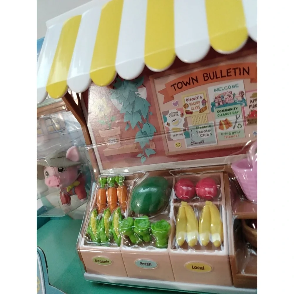 Friendship Heights Market And Cafe W/ Millie And Biscuit 2 in 1 Playset New